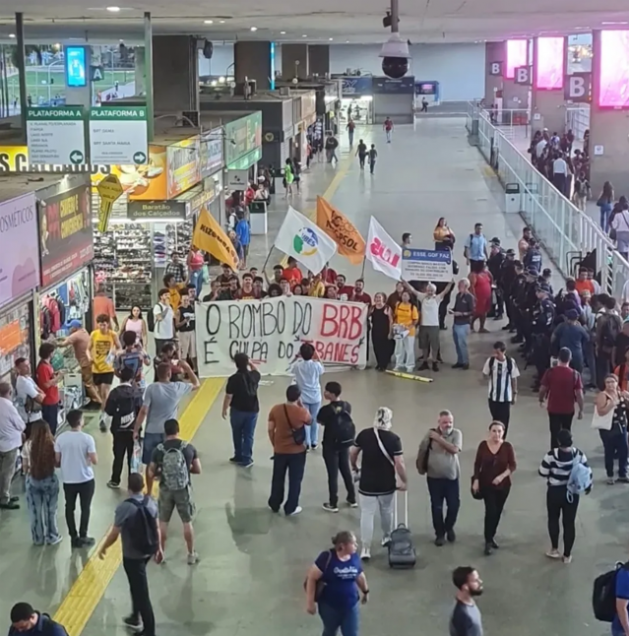 Nota de Solidariedade aos estudantes processados por Celina Leão após protesto sobre o BRB