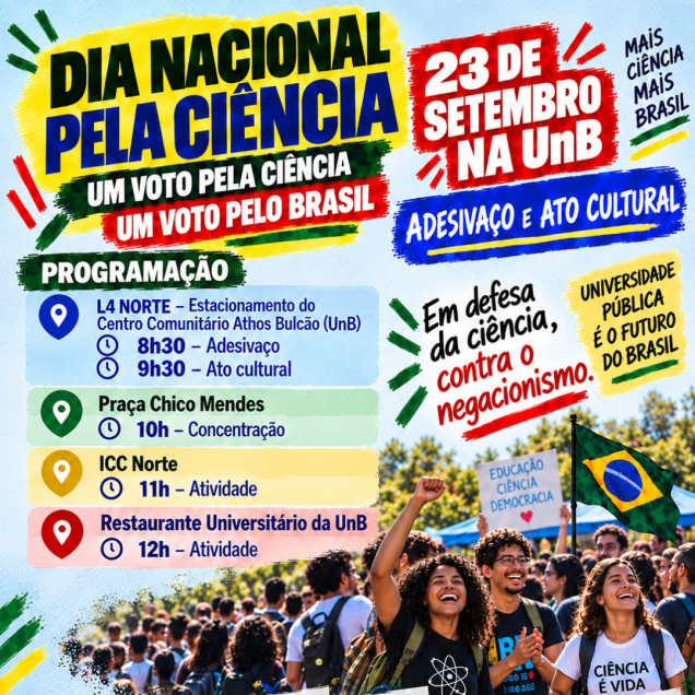 ADUnB apoia atividades do Dia Nacional pela Ciência na UnB