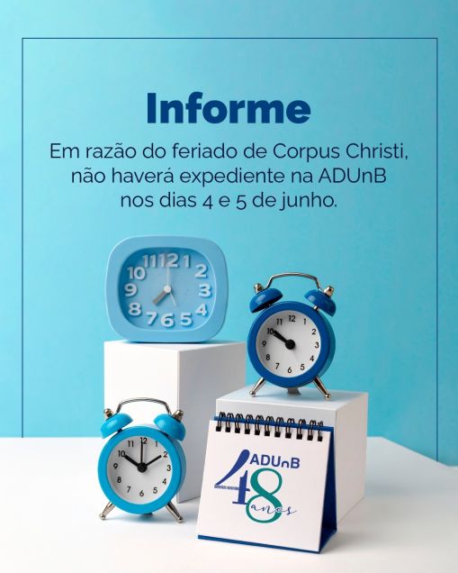 Informe sobre o expediente no feriado de Corpus Christi