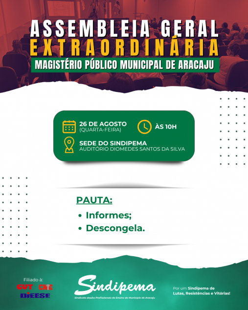 Sindipema convoca categoria para assembleia geral