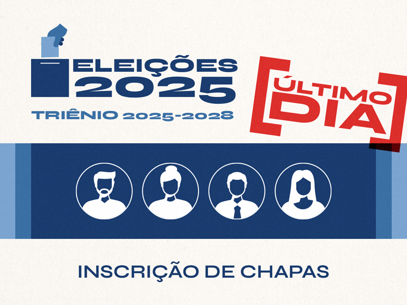 Último dia para inscrições de chapas