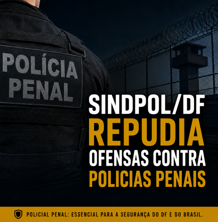 SINDPOL/DF repudia ofensas contra Policiais Penais
