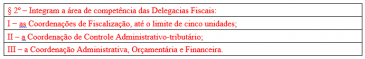 Reestruturação da SEF – Primeiras impressões