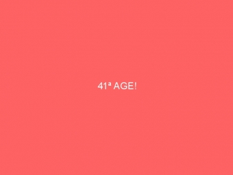 41ª AGE!