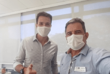 Diretor Jurídico do Sinfazfisco-MG se reúne com líder do MDB na ALMG