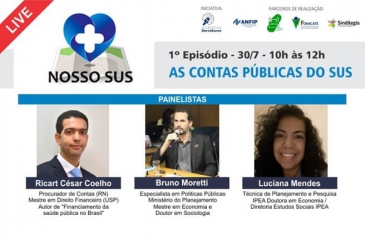 AGÊNCIA SERVIDORES promove live sobre as contas públicas do SUS