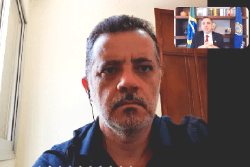 Centrais sindicais participam de reunião com o Presidente do Senado