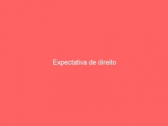 Expectativa de direito