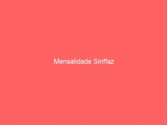 Mensalidade Sinffaz