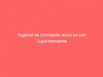 Regional de Divinópolis reúne-se com Superintendente