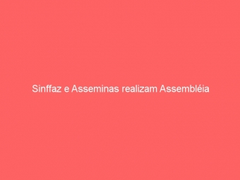 Sinffaz e Asseminas realizam Assembléia