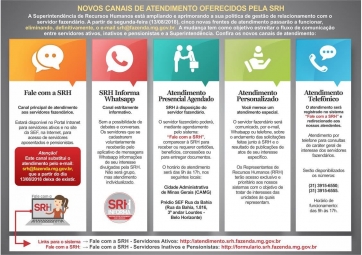 SRH cria novos canais de atendimento para servidores ativos e aposentados