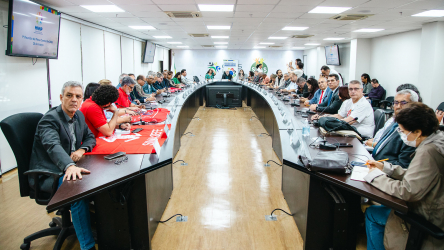 Fabiano na reunião da MNNP.