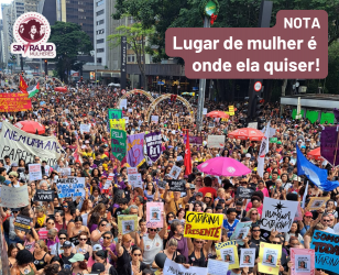 Ato contra os feminicídios, no dia 07 de dezembro, na Paulista.