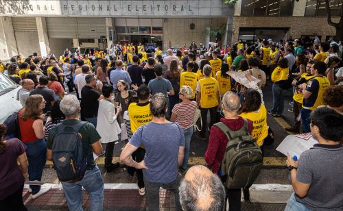 Ato unificado no TRE em 20 de março de 2025.