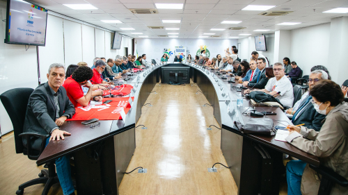 Fabiano na reunião da MNNP.