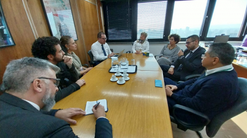 Reunião com a corregedoria, em julho de 2025.