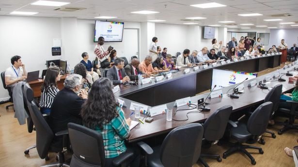 Fabiano participou, pela CSP-Conlutas, da reunião da Mesa Nacional de Negociação.
