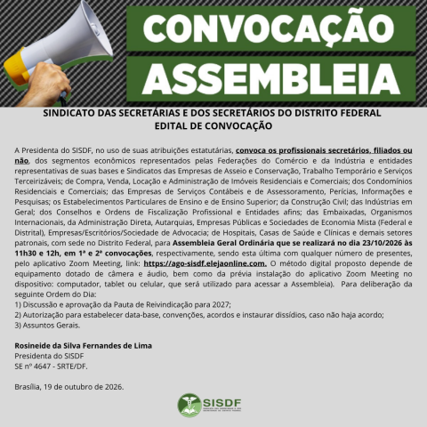 Convocação Assembleia